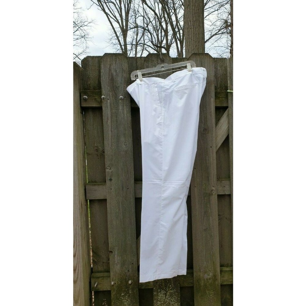 Nike Golf Dri-Fit Pants 38 x 32 Slim Fit White Tour Performance 639783